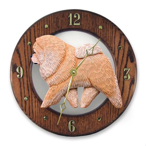 Chow Chow Wall Clock - Michael Park, Woodcarver