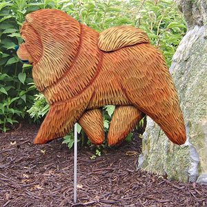Chow Chow Garden Stake - Michael Park, Woodcarver
