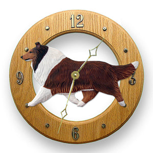 Collie Wall Clock - Michael Park, Woodcarver