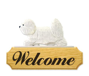 Coton de Tulear DIG Welcome Sign