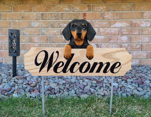 Dachshund (Smooth) Topper Welcome Stake