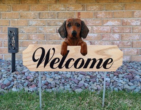Dachshund (Smooth) Topper Welcome Stake