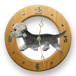 Dandie Dinmont Wall Clock - Michael Park, Woodcarver