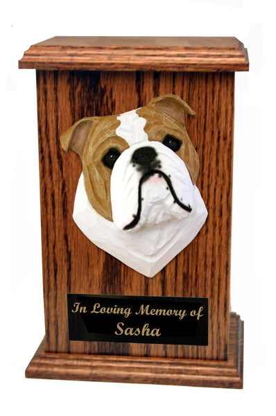 English fashion bulldog cremation urns