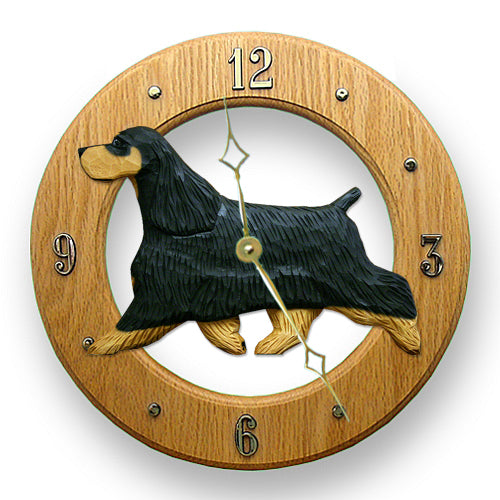 English Cocker Spaniel Wall Clock – Michael Park, Woodcarver