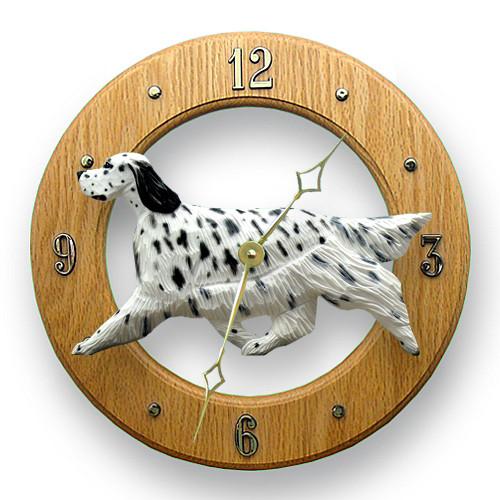 English Setter Wall Clock - Michael Park, Woodcarver