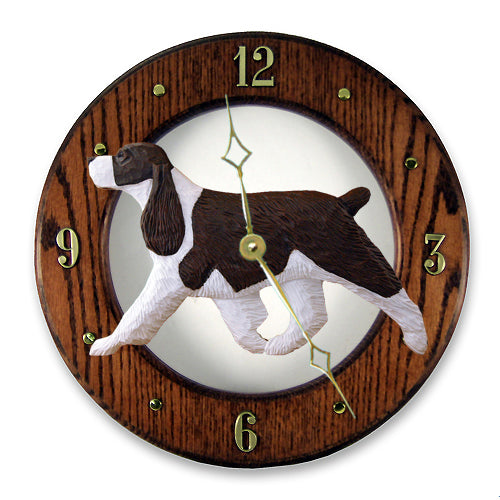 English Springer Spaniel Wall Clock - Michael Park, Woodcarver