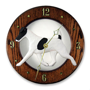 Fox Terrier (Smooth) Wall Clock - Michael Park, Woodcarver