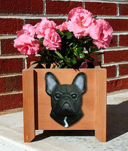 French Bulldog Planter Box - Michael Park, Woodcarver
