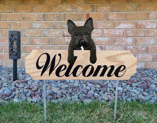 French Bulldog Topper Welcome Stake
