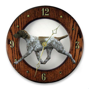 German Shorthaired Pointer Wall Clock - Michael Park, Woodcarver