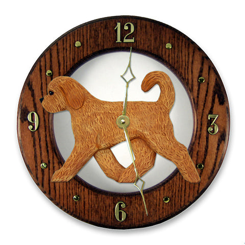 Goldendoodle Wall Clock - Michael Park, Woodcarver