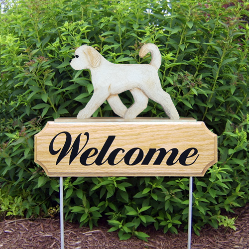 Goldendoodle DIG Welcome Stake - Michael Park, Woodcarver