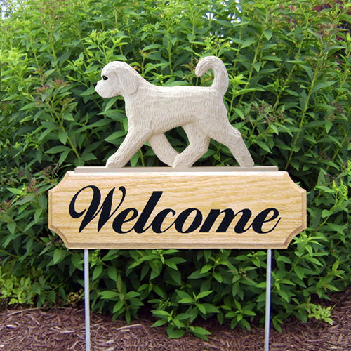Goldendoodle DIG Welcome Stake - Michael Park, Woodcarver