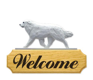 Great Pyrenees DIG Welcome Sign
