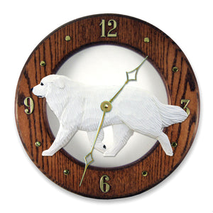 Great Pyrenees Wall Clock - Michael Park, Woodcarver
