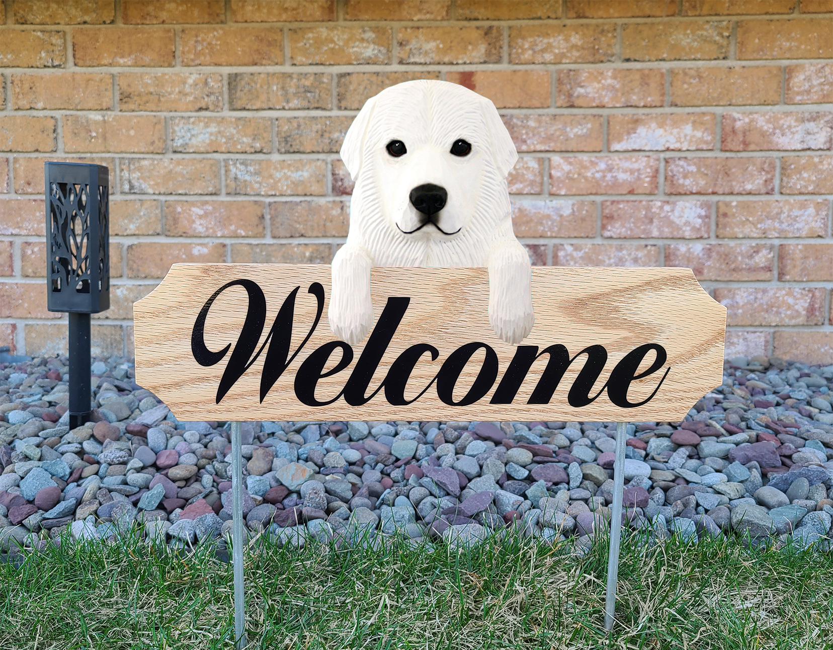 Great Pyrenees Topper Welcome Stake