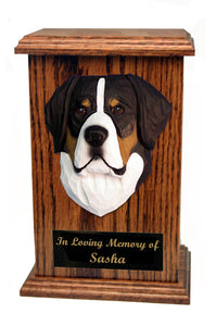 Greater Swiss Mt. Dog Memorial Urn