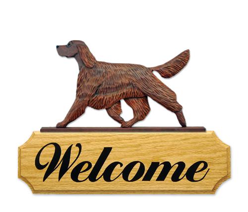 Irish Setter DIG Welcome Sign