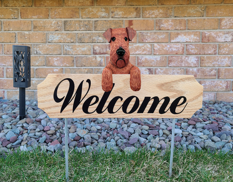 Irish Terrier Topper Welcome Stake
