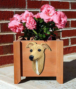 Italian Greyhound Planter Box - Michael Park, Woodcarver