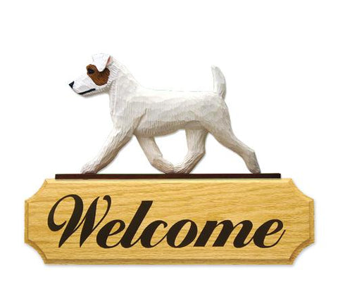 Jack Russell Terrier (rough) DIG Welcome Sign