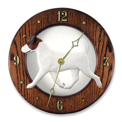 Jack Russell Terrier Wall Clock - Michael Park, Woodcarver