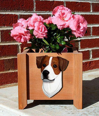 Jack Russell Terrier Planter Box - Michael Park, Woodcarver