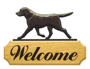 Labrador Retriever DIG Welcome Sign