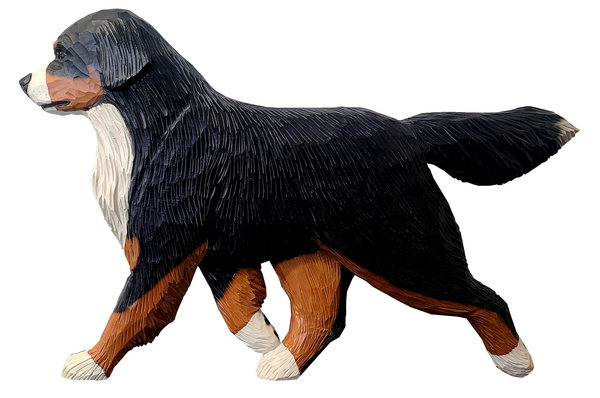 Large Handcarved Bernese Mountain Dog Wall Hanging