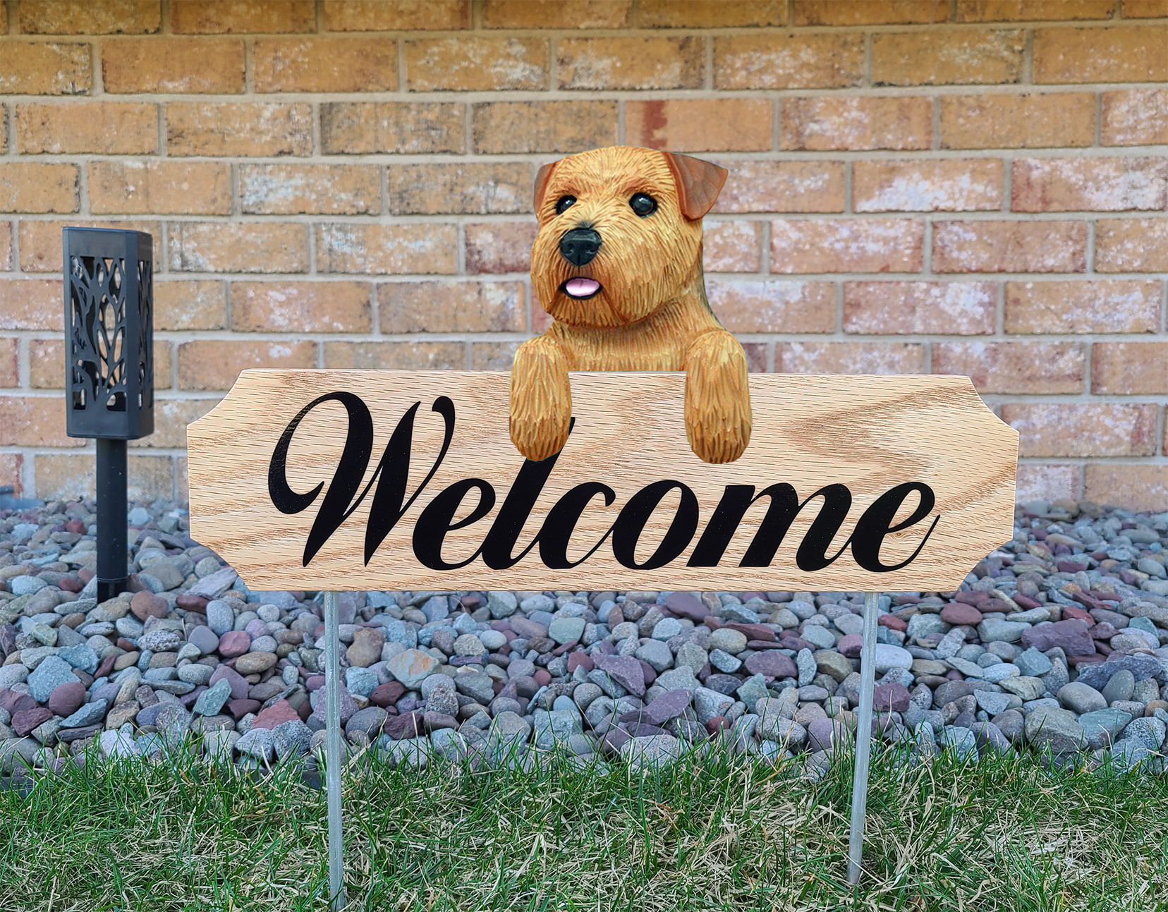 Norfolk Terrier Topper Welcome Stake