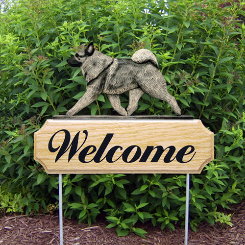 Norwegian Elkhound DIG Welcome Stake - Michael Park, Woodcarver