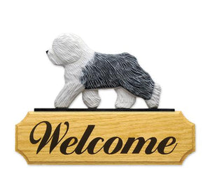 Old English Sheepdog DIG Welcome Sign