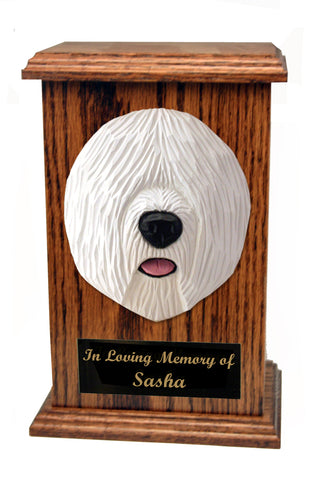 Old English Sheepdog Memorial Urn