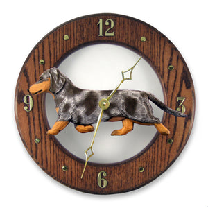 Dachshund (Smooth) Wall Clock - Michael Park, Woodcarver