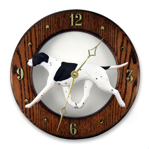 English Pointer Wall Clock - Michael Park, Woodcarver
