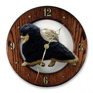 Pomeranian Wall Clock - Michael Park, Woodcarver