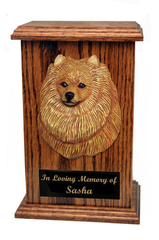 Pomeranian Memorial Urn