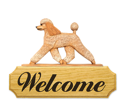 Poodle DIG Welcome Sign