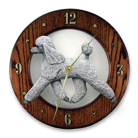 Poodle Wall Clock - Michael Park, Woodcarver