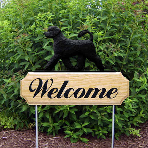 Portuguese Water Dog DIG Welcome Stake