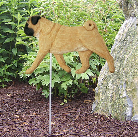 Pug Garden Stake
