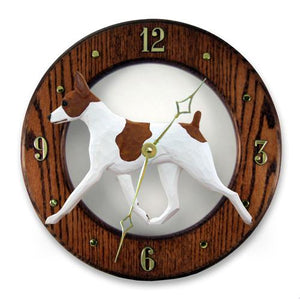 Rat Terrier Wall Clock - Michael Park, Woodcarver