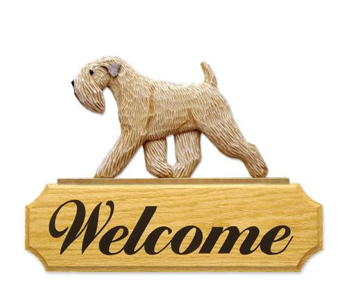 Soft-coated Wheaten Terrier DIG Welcome Sign