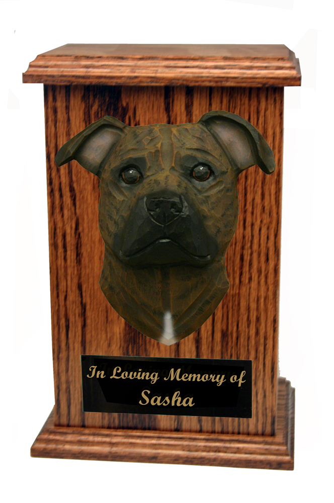Staffordshire Bull Terrier Memorial Urn