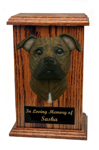 Staffordshire Bull Terrier Memorial Urn
