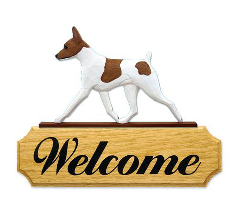 Toy Fox Terrier DIG Welcome Sign