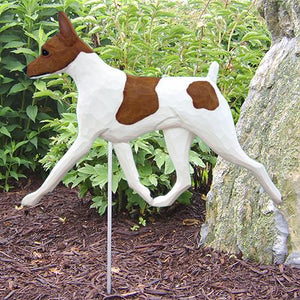 Toy Fox Terrier Garden Stake