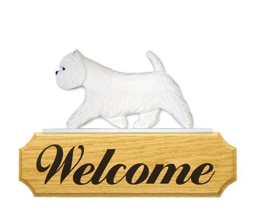 West Highland Terrier DIG Welcome Sign
