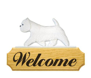 West Highland Terrier DIG Welcome Sign